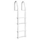 Dock Edge Fixed 4 Step Ladder Bright White Galvalume [2104-F]