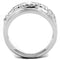 Jewelry Rings 3W748 Rhodium Brass Ring with AAA Grade CZ