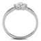 Cute Rings 3W775 Rhodium Brass Ring with AAA Grade CZ