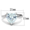 Cute Rings 3W776 Rhodium Brass Ring with AAA Grade CZ