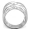 Eternity Rings 3W784 Rhodium Brass Ring