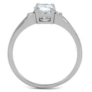 Cute Rings 3W786 Rhodium Brass Ring with AAA Grade CZ