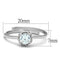 Cute Rings 3W795 Rhodium Brass Ring with AAA Grade CZ