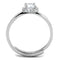 Cute Rings 3W795 Rhodium Brass Ring with AAA Grade CZ