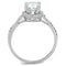 Cute Rings 3W801 Rhodium Brass Ring with AAA Grade CZ