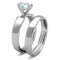 Cute Rings 3W805 Rhodium Brass Ring with AAA Grade CZ