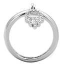 Cute Rings 3W808 Rhodium Brass Ring with AAA Grade CZ