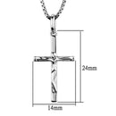 Chain Necklace 3W847 Rhodium Brass Chain Pendant