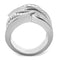 Cute Rings 3W854 Rhodium Brass Ring with AAA Grade CZ