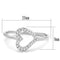 Cute Rings 3W866 Rhodium Brass Ring with AAA Grade CZ