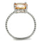 Cute Rings 3W872 Rhodium Brass Ring with AAA Grade CZ in Champagne