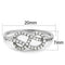 Cute Rings 3W876 Rhodium Brass Ring with AAA Grade CZ