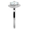 Cute Rings 3W877 Rhodium Brass Ring with AAA Grade CZ