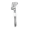 Cute Rings 3W879 Rhodium Brass Ring with AAA Grade CZ