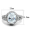 Cute Rings 3W880 Rhodium Brass Ring with AAA Grade CZ