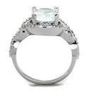 Cute Rings 3W880 Rhodium Brass Ring with AAA Grade CZ