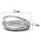 Cute Rings 3W881 Rhodium Brass Ring with AAA Grade CZ