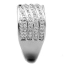 Cute Rings 3W882 Rhodium Brass Ring with AAA Grade CZ