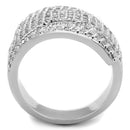 Cute Rings 3W883 Rhodium Brass Ring with AAA Grade CZ