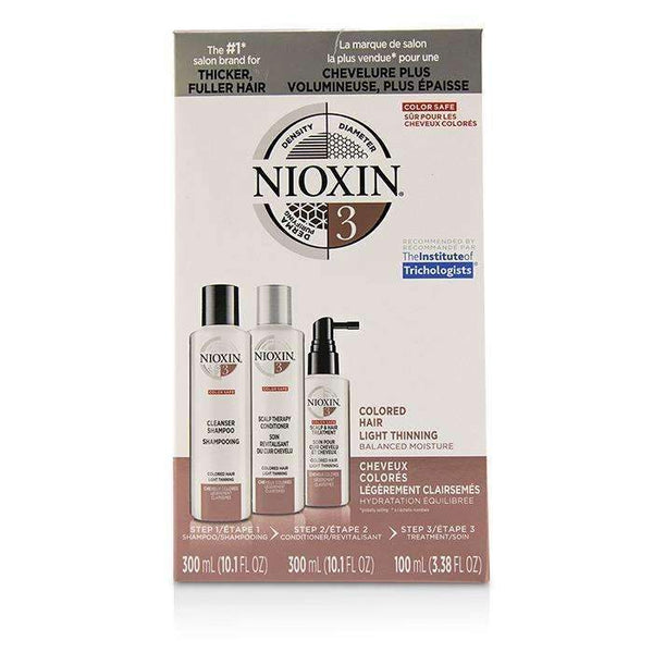 3D Care System Kit 3 - For Colored Hair, Light Thinning, Balanced Moisture - 3pcs-Hair Care-JadeMoghul Inc.