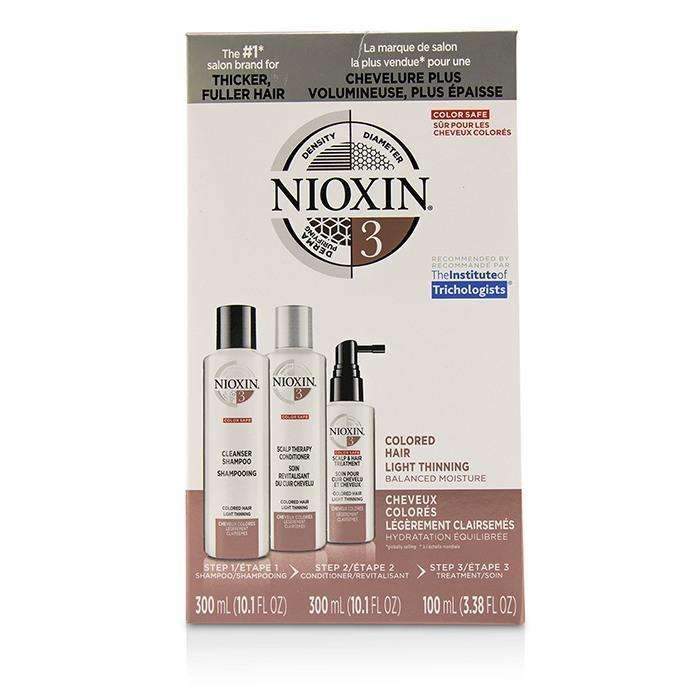 3D Care System Kit 3 - For Colored Hair, Light Thinning, Balanced Moisture - 3pcs-Hair Care-JadeMoghul Inc.