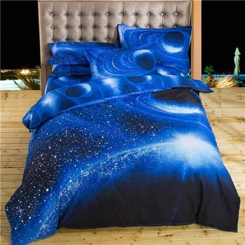 3d Galaxy Duvet Cover Set Single double Twin/Queen 2pcs/3pcs/4pcs bedding sets Universe Outer Space Themed Bed Linen-xk005-Twin 2pcs-JadeMoghul Inc.