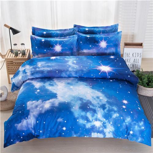 3d Galaxy Duvet Cover Set Single double Twin/Queen 2pcs/3pcs/4pcs bedding sets Universe Outer Space Themed Bed Linen-xk010-Twin 2pcs-JadeMoghul Inc.