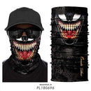 3D Punisher Mask Bandana Mascarillas Venom Neck Gaiter Cycling Face Mask Hiking Scarves Headband Ski Balaclava Bufanda Hombre AExp