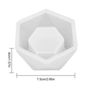 3D Silicone Molds for Epoxy Resin Succulent Flower Pot Concrete Cement Clay Mold Silicone Resin Mold Candle Soap Making Mould AExp