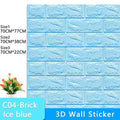 3D Wallpaper DIY Brick stone pattern Self-Adhesive Waterproof Wall Stickers 70cm*77cm floral prints 3D Wall Sticker for home JadeMoghul Inc. 