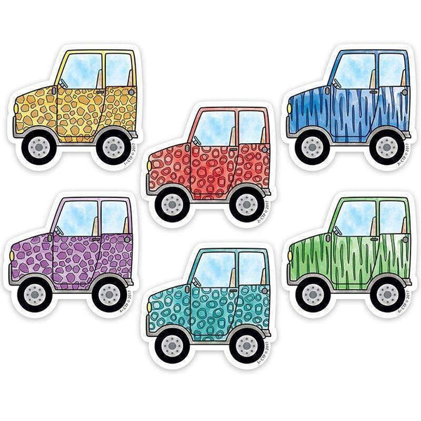 3IN SAFARI FRIENDS VEHICLE CUT OUTS-Learning Materials-JadeMoghul Inc.