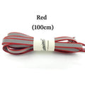 3M Reflective Laces High Visibility Shoe Laces Safety Luminous Glowing Shoelaces in the dark 100cm-red-JadeMoghul Inc.