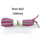 3M Reflective Laces High Visibility Shoe Laces Safety Luminous Glowing Shoelaces in the dark 100cm-rose red-JadeMoghul Inc.