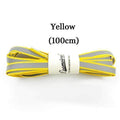 3M Reflective Laces High Visibility Shoe Laces Safety Luminous Glowing Shoelaces in the dark 100cm-yellow-JadeMoghul Inc.