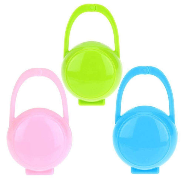 3pcs Baby Soother Container Holder Pacifier Dummy Box Travel Storage Case Gift Safe Pacifier Holder PP plastic Box--JadeMoghul Inc.