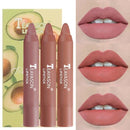 3pcs Matte Velvet Lipstick Set Delicate Smooth Waterproof  Non-stick Cup No Fading Air Lipstick Lasting Lip Makeup TSLM1 AExp