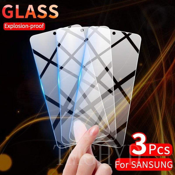 3PCS Screen Protector Tempered Glass for Samsung Galaxy A51 Note 20 10 S10 Lite S20 FE A21S A50 A41 A70 A71 A31 Protective Glass AExp