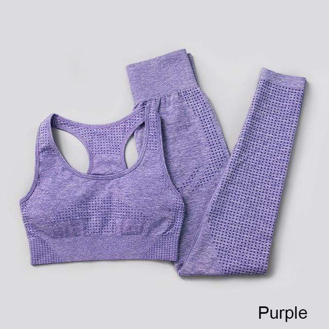 3Pcs Seamless Yoga Set Gym Fitness Clothing Women Yoga Suit Sportswear Female Workout Leggings Top Sport Clothes Training Tights JadeMoghul Inc. 