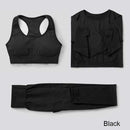 3Pcs Seamless Yoga Set Gym Fitness Clothing Women Yoga Suit Sportswear Female Workout Leggings Top Sport Clothes Training Tights JadeMoghul Inc. 