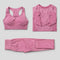 3Pcs Seamless Yoga Set Gym Fitness Clothing Women Yoga Suit Sportswear Female Workout Leggings Top Sport Clothes Training Tights JadeMoghul Inc. 