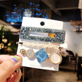 3PCS/Set Korean Acrylic Hair Clips For Women Hair Accessories Fashion Jewelry Simulated Pearl Hairpins Geometric Gold Barrettes AExp