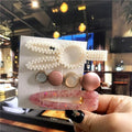 3PCS/Set Korean Acrylic Hair Clips For Women Hair Accessories Fashion Jewelry Simulated Pearl Hairpins Geometric Gold Barrettes AExp