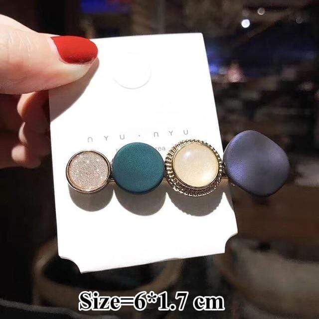 3PCS/Set Korean Acrylic Hair Clips For Women Hair Accessories Fashion Jewelry Simulated Pearl Hairpins Geometric Gold Barrettes JadeMoghul Inc. 