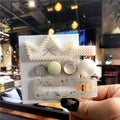 3PCS/Set Korean Acrylic Hair Clips For Women Hair Accessories Fashion Jewelry Simulated Pearl Hairpins Geometric Gold Barrettes JadeMoghul Inc. 