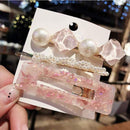 3PCS/Set Korean Acrylic Hair Clips For Women Hair Accessories Fashion Jewelry Simulated Pearl Hairpins Geometric Gold Barrettes JadeMoghul Inc. 