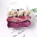 3PCS Vintage Velvet Scrunchie Leopard Scrunchies Set Elastic Hair Bands Headband Ponytail Holder Ties Rope Hair Accessories Gift AExp