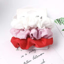 3PCS Vintage Velvet Scrunchie Leopard Scrunchies Set Elastic Hair Bands Headband Ponytail Holder Ties Rope Hair Accessories Gift AExp