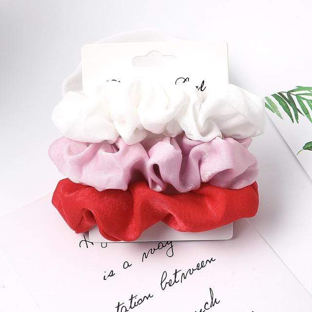 3PCS Vintage Velvet Scrunchie Leopard Scrunchies Set Elastic Hair Bands Headband Ponytail Holder Ties Rope Hair Accessories Gift AExp