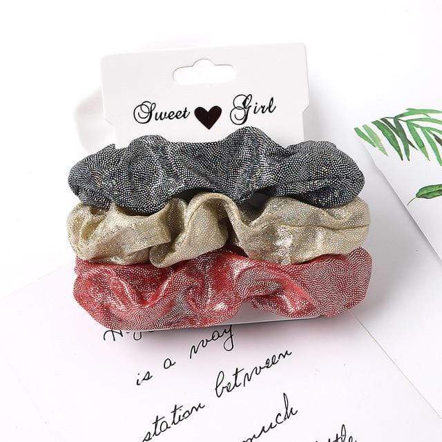 3PCS Vintage Velvet Scrunchie Leopard Scrunchies Set Elastic Hair Bands Headband Ponytail Holder Ties Rope Hair Accessories Gift JadeMoghul Inc. 