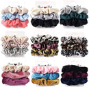 3PCS Vintage Velvet Scrunchie Leopard Scrunchies Set Elastic Hair Bands Headband Ponytail Holder Ties Rope Hair Accessories Gift JadeMoghul Inc. 